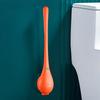 Modern Toilet Cleaning Brush&Holder Set Long Handle Silicone Cleaning Brush Quick Drying Punchless for Home Bathroom