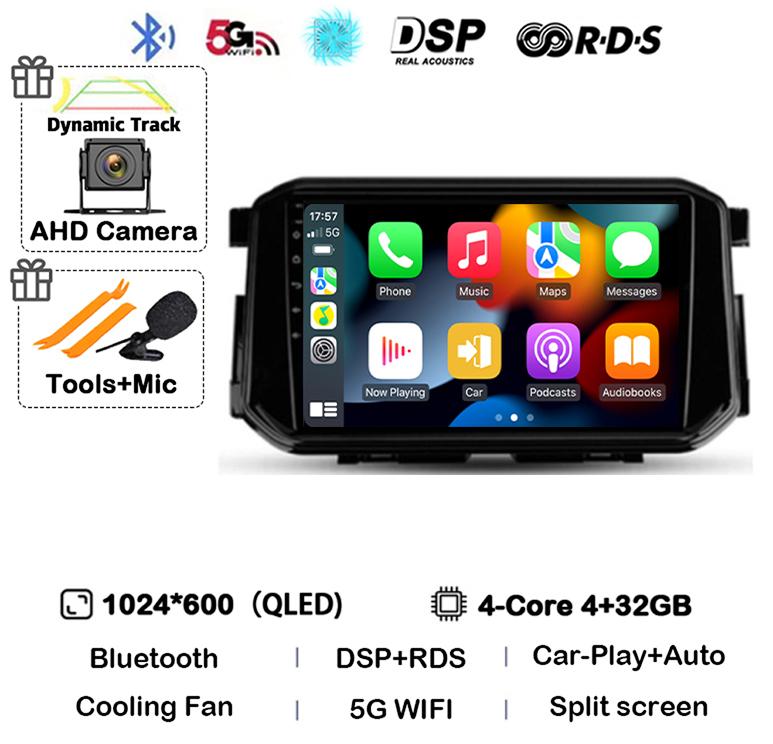 Android 14 Carplay Auto 4G+WIFI For Nissan Terra Xterra 2018 2019 2020-2022 Car Radio Multimedia Video Player GPS 360 Camera DSP
