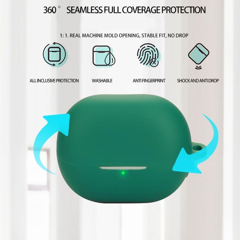 Ergonomic Silicone Protective Case Sleeve For UU Wireless Headphone Antislip Grip Dusts Water Resistant Nonslip Texture