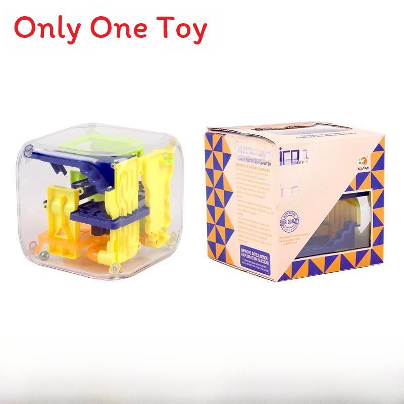 Space Maze Series Mini 3d Puzzle Cube With Balancing Balls For Kids And Brain Training