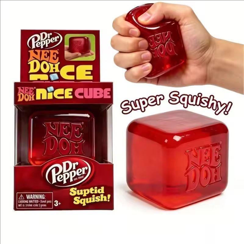 Nuovo Needoh Nice Cube Sensoriale Nice-Sicle Sollievo dallo Stress Cubo Morbido Anti-Ansia Oggetto da Spremere Per la Concentrazione Popolazione ADHD