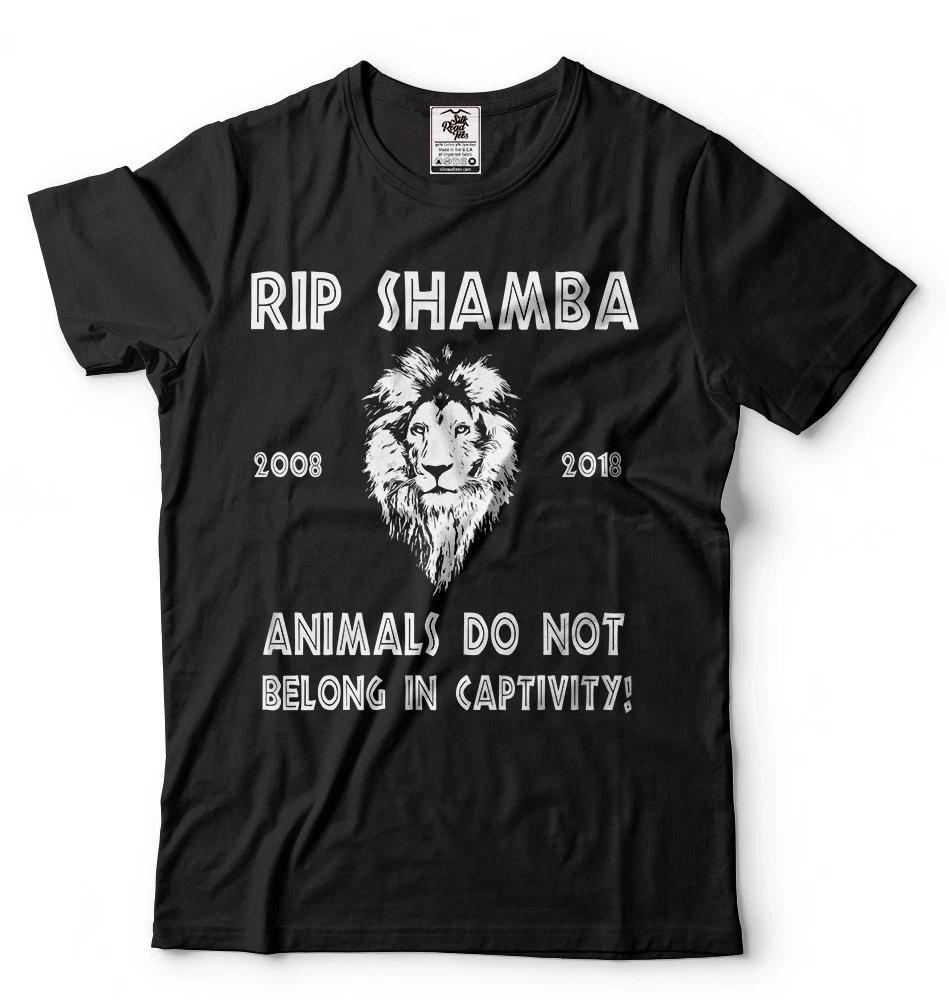 RIP Shamba Animal Do Not Belong In Captivity Shamba Lion Support t T-shirt S