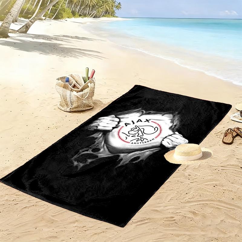 Ajax Amsterdam Print Strandtuch, Großes Weiches Schnelltrocknendes Handtuch für Strand Camping Schwimmen