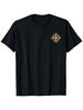 CAMISETA CRUZ DE JERUSALÉM CRUZ QUÍNTUPLA CAVALEIROS TEMPLÁRIOS