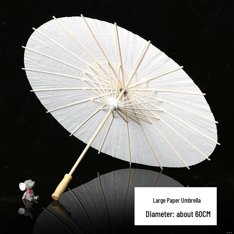 Handmade Children's Oil Paper Umbrella - Chinese Intangible Cultural Heritage, Small Flower Pattern, Ancient Style, Graffiti Material