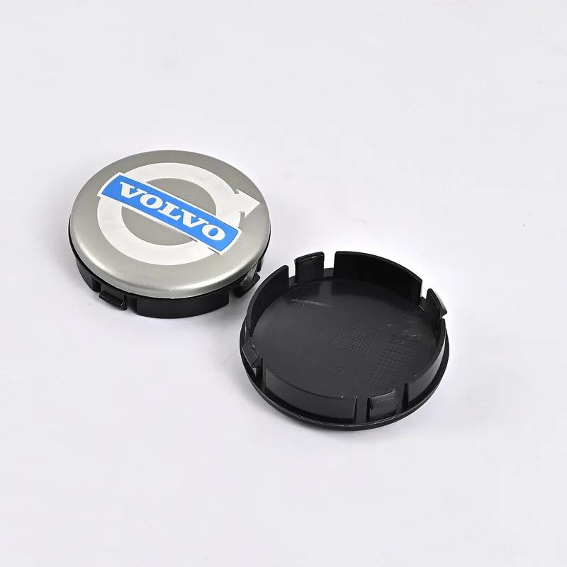 4PCS 64mm Car Wheel Center Hub Cap Rim Cover Emblem Stickers For Volvo XC60 V60 S60 V40 V50 S40 S80 C30 XC40 XC70 XC90 R Design