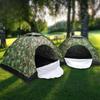 Single Single-Layer Manual Camouflage Tent Outdoor Tourist Mountaineering Camping Camouflage Tent Waterproof UV Protection Tent