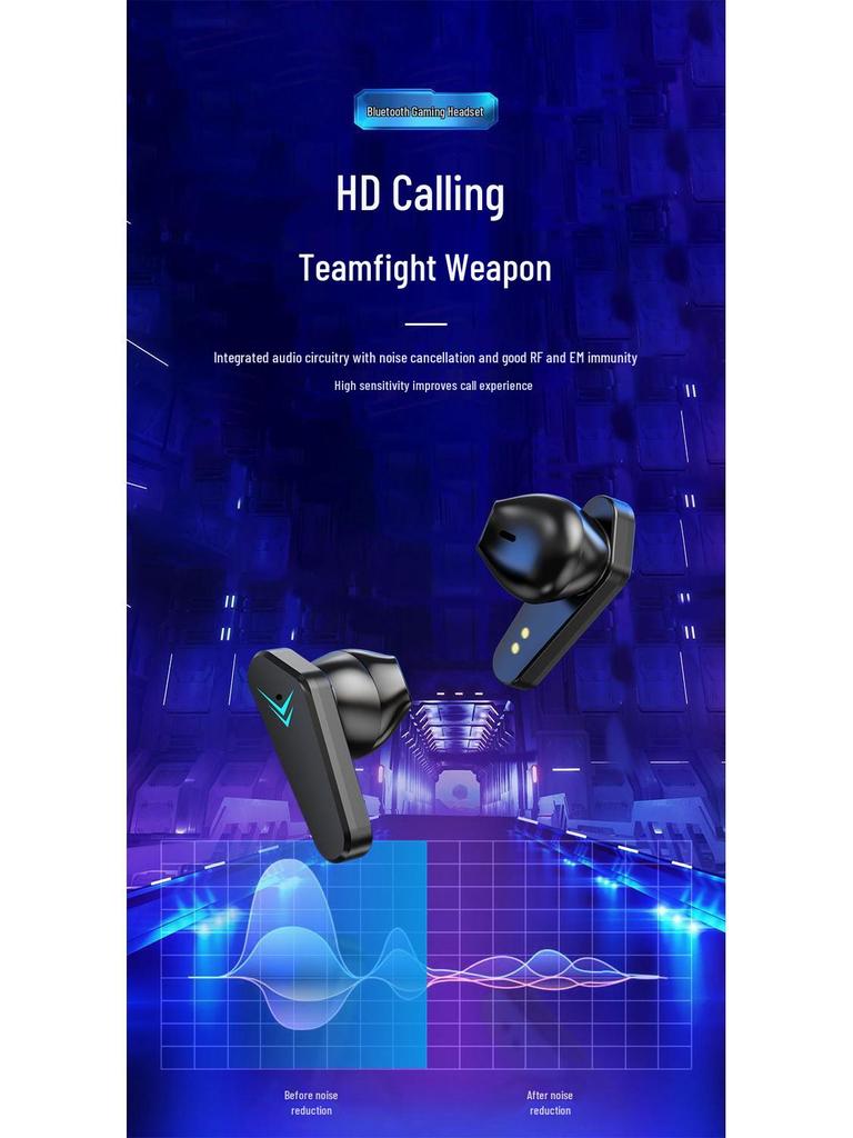 X15 Bluetooth Wireless Headphones: Zero-Latency E-Sports & High-Quality Sound for Running & Gaming