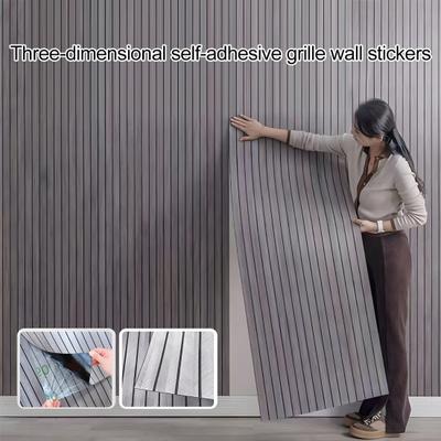 Waterproof Striped Wallpaper Self-Adhesive Textured Wallpaper Moisture-Proof Peel And Stick Wallpaper