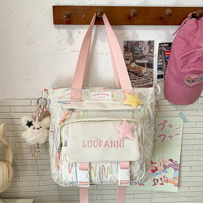 New High-value College Style Fresh and Sweet Backpack Junior High School Students Lightweight Large-capacity Backpack