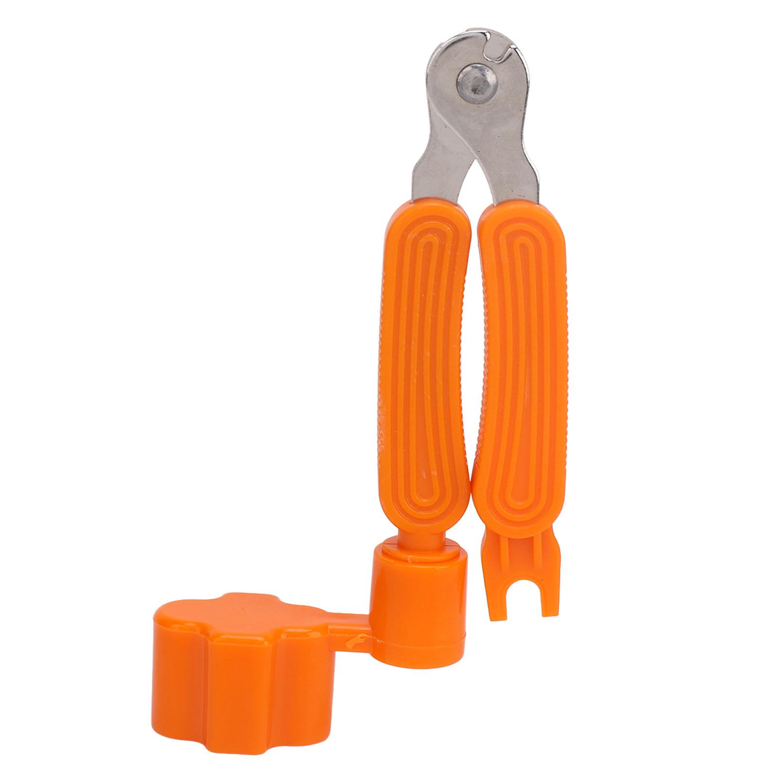 

3 в 1 гитарный инструмент для намотки струн, резак для извлечения штифтов, многофункциональный инструмент для обслуживания гитарных струн Orange