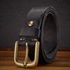 Men'S Handmade Genuine Leather First Layer Cowhide Belt Men'S Belt Casual Retro British Belt