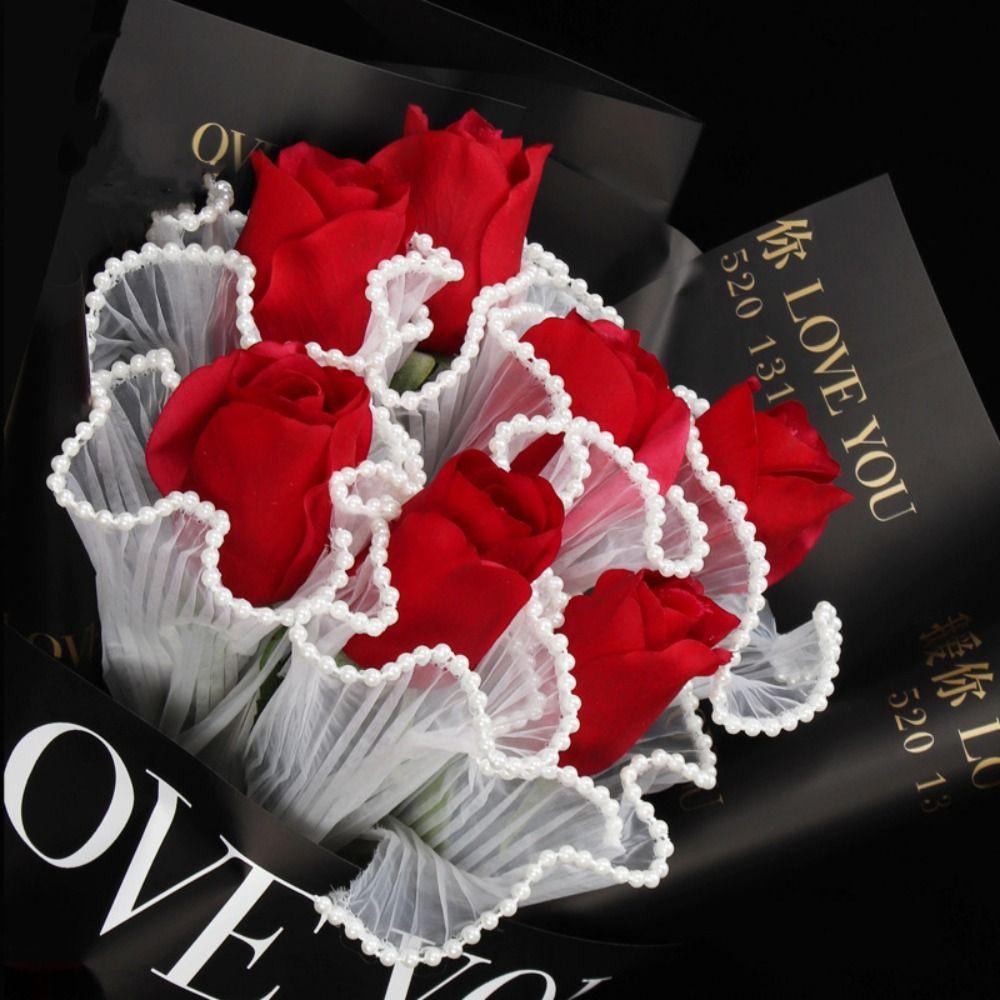 

Для Дня матери сетчатая пряжа цветы обложка пряжа цветы аксессуары цветочный упаковочный материал