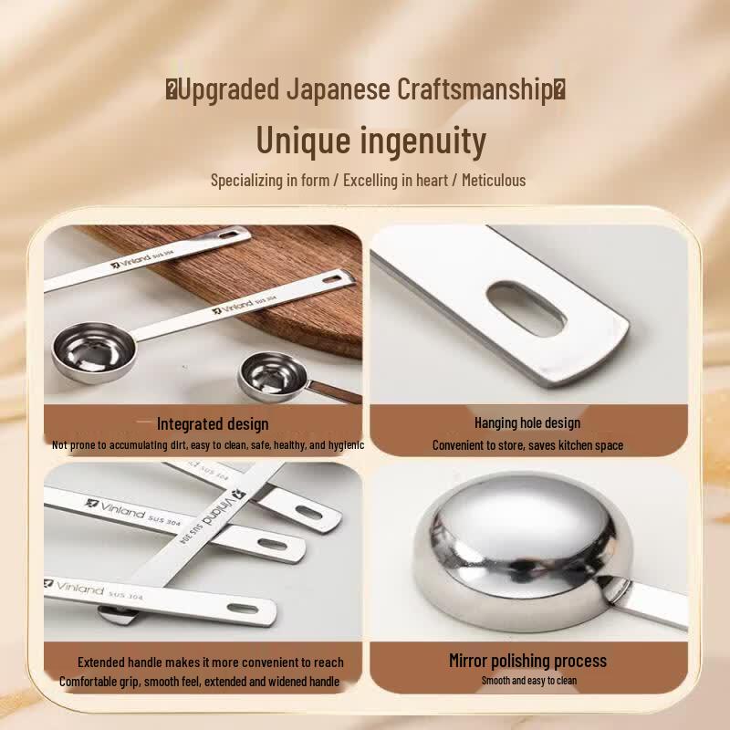 UOSO Japanischer Edelstahl Messlöffel