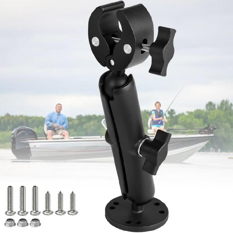 Universal Marine Trolling Motor Stabilizer Mount Bracket Rustproof Aluminum Construction Quick Installation