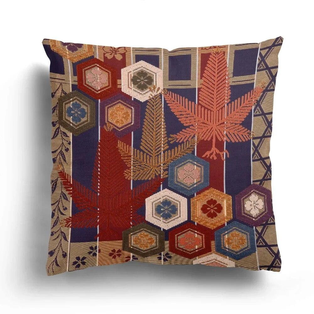 Retro Imitation Embroidery Totem Plush Pillowcase Sofa Cushion Cover Single  Four Seasons