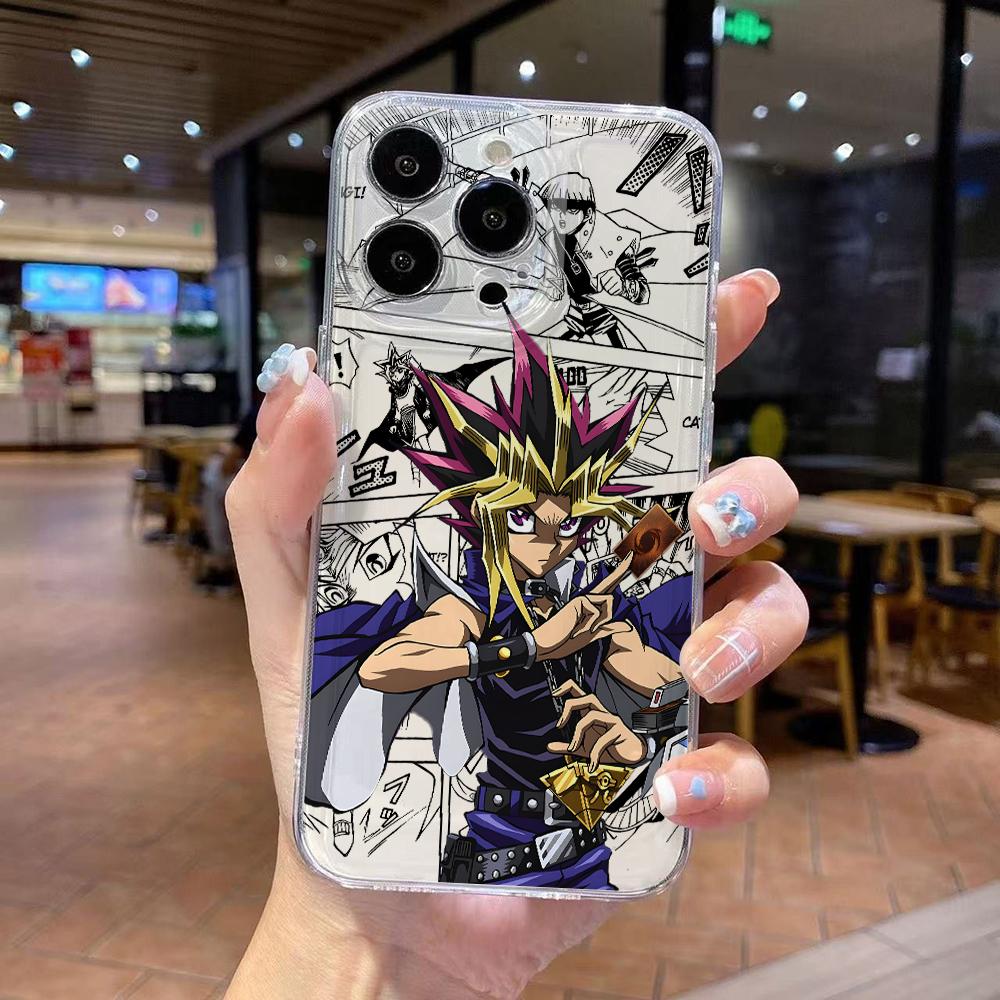 

Duels Monsters Yu-Gi-Oh! Phone Case for iPhone 17 Air 16 15 14 Plus 13 12 11 Pro Max X Xs XR 8 e Soft TPU Transparent Cover iPhone 16e