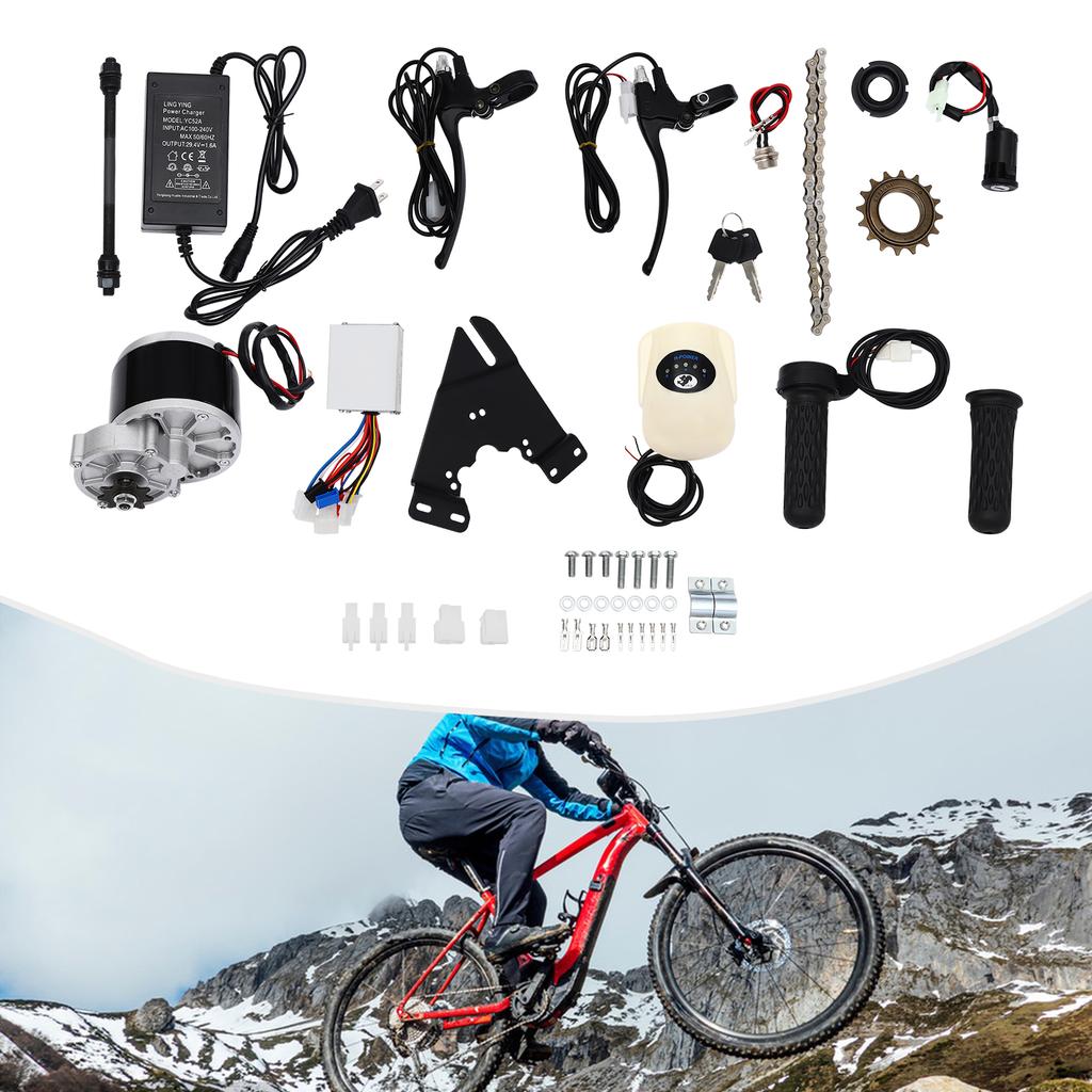 250 W Electronic Conversion Installation Kit for Bicycle Chain Drive, Electric Gear Bicycle Rear Derailleur, 250W Mid Kit E-Bike