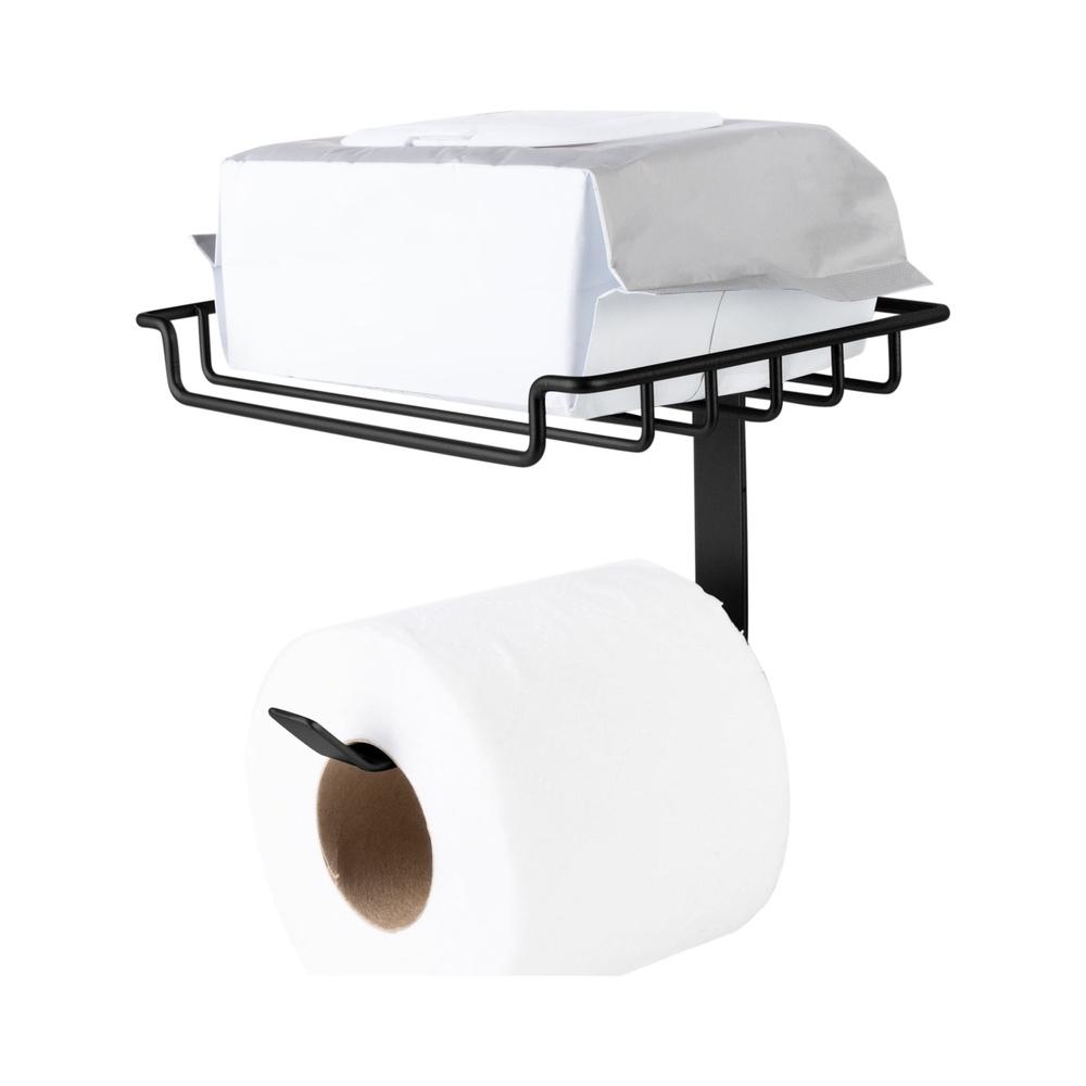 

Over the Tank Tissue Dispenser with Shelf Wipes Phone Holder Easy Installation Bathroom Storage Solution United States