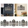 3 Pieces Gothic Wall Mirrors Baroque Style Goth Room Decor Arched Wall Mirrors for Bathroom Bedroom Living Room Home Decor