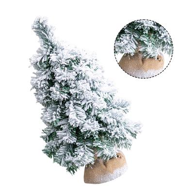 Compact Holiday Decoration Decoration Holiday Decor 50cm Snow-Covered Ornaments Pvc Material 50cm Christmas Tree Easy To Clean