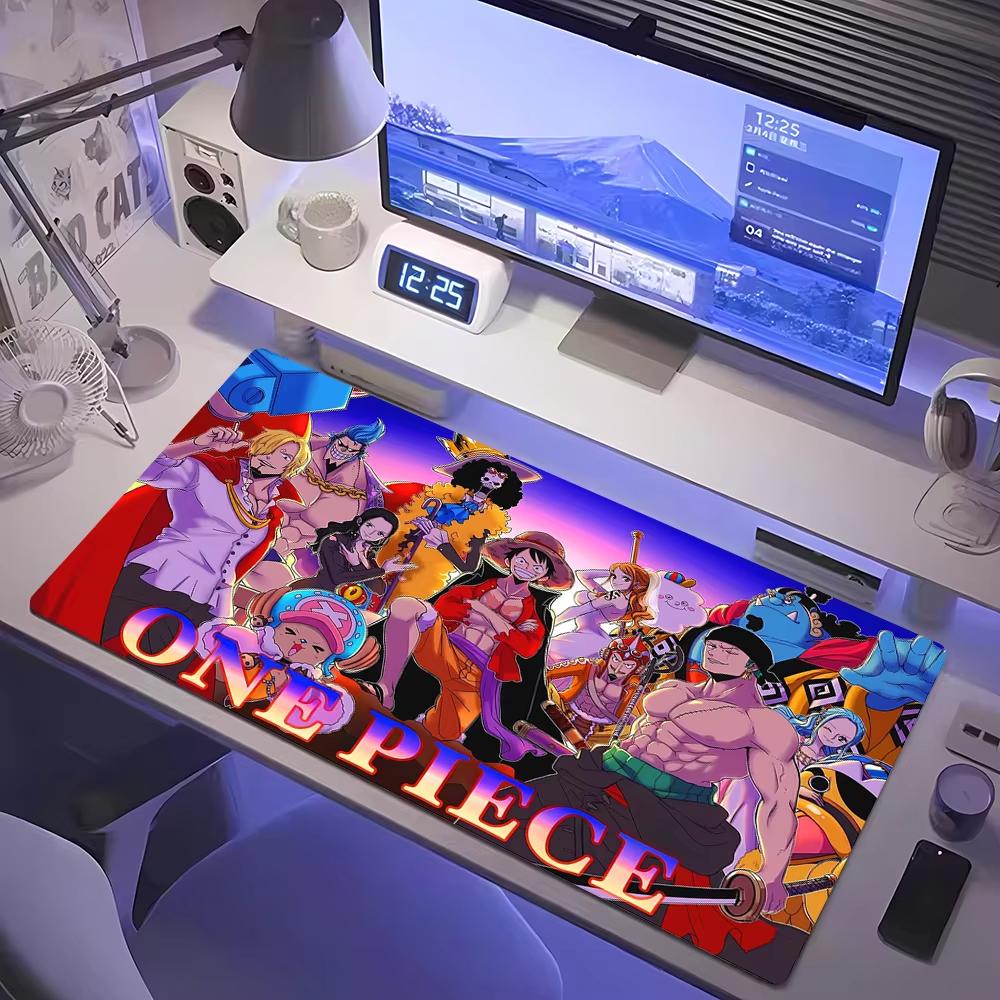 Anime Pirate Ship Sea Scene Large Desk Pad NonSlip AntiDirt Mouse Pad Waterproof Keyboard Mat for Gaming Office