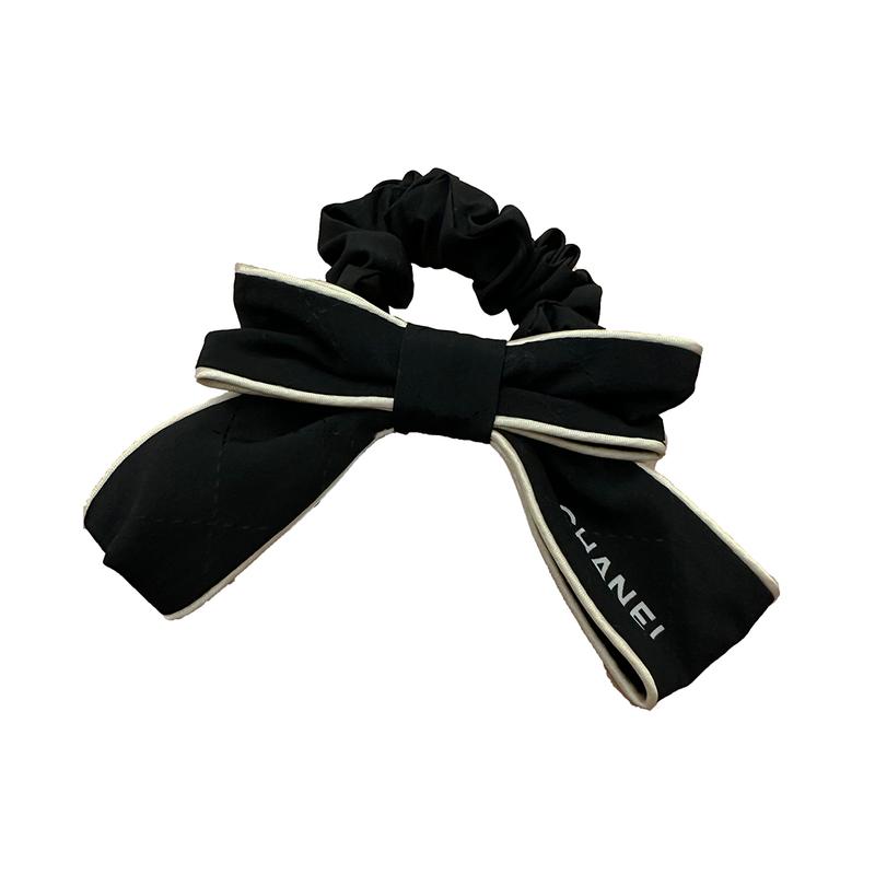 

CHANEL [23 early spring new products] Fashionable Casual Bow Hair Tie Women s Black чорний
