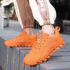 Fashion Hot Fashion Orange Men's Sneakers Clearance Sale Man Sports Shoes Breathable Casual Sneaker Men Light Athletic  Jogging Shoes
