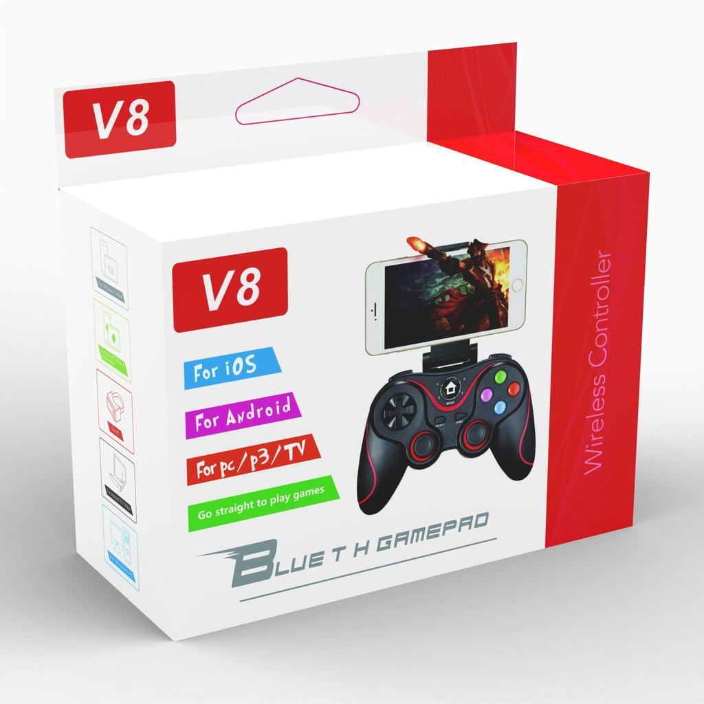 V8 V13 X3 T3 Wireless Mobile Game Controller - Compatible with iOS, Android, P3, P4, Switch