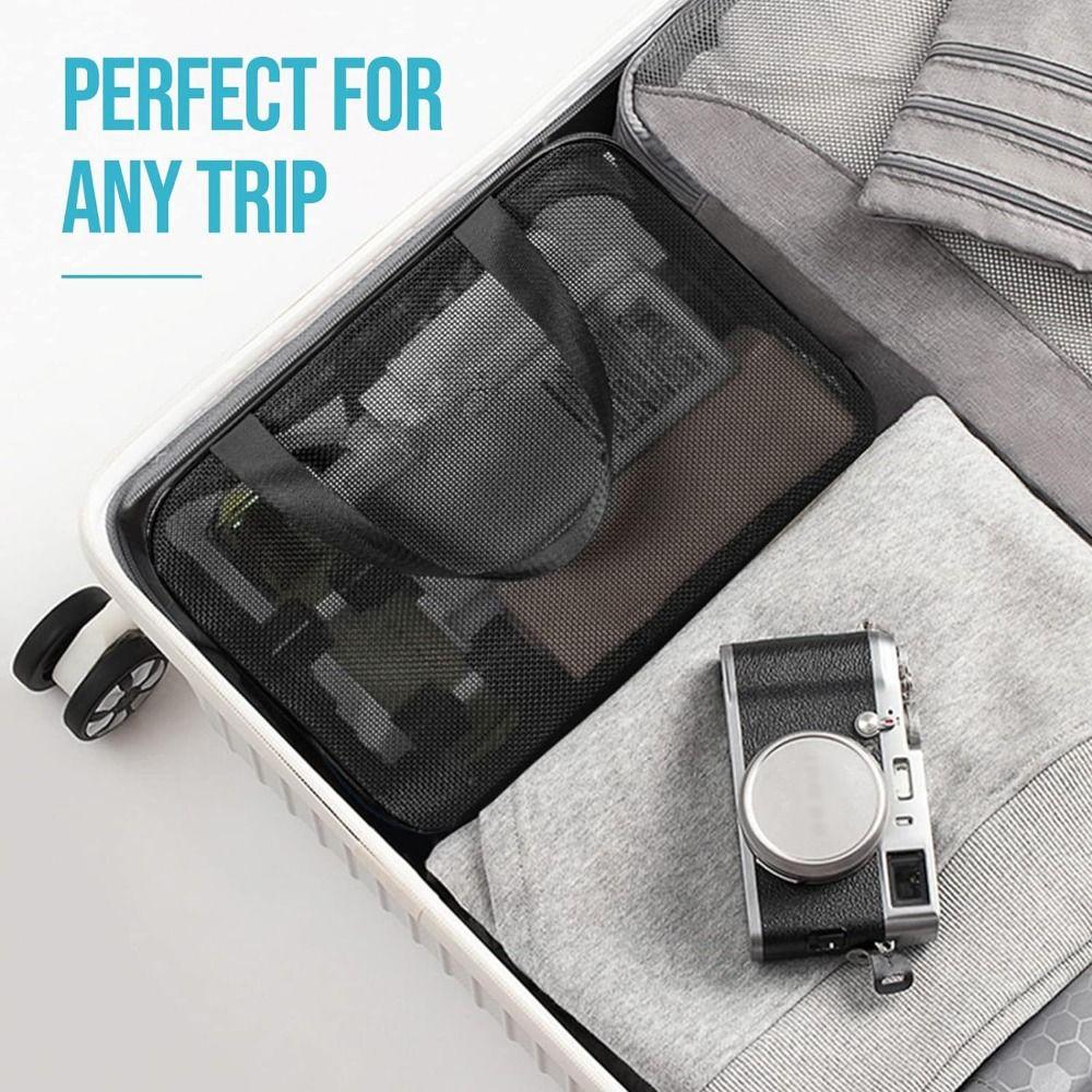 Portable Mesh Shower Bag Quick Dry Cosmetic Organizer Case Practical Tote Bag  Camping