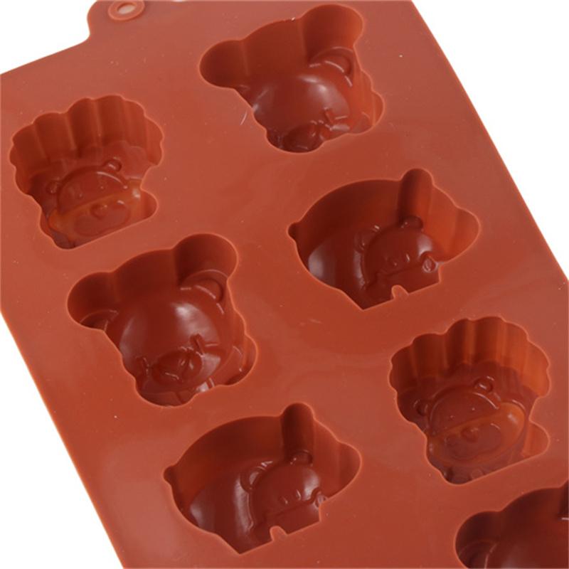 Moule en Silicone en forme d'animal, hippopotame, ours, Lion, gâteau au savon au chocolat, ustensiles de cuisine à faire soi-même
