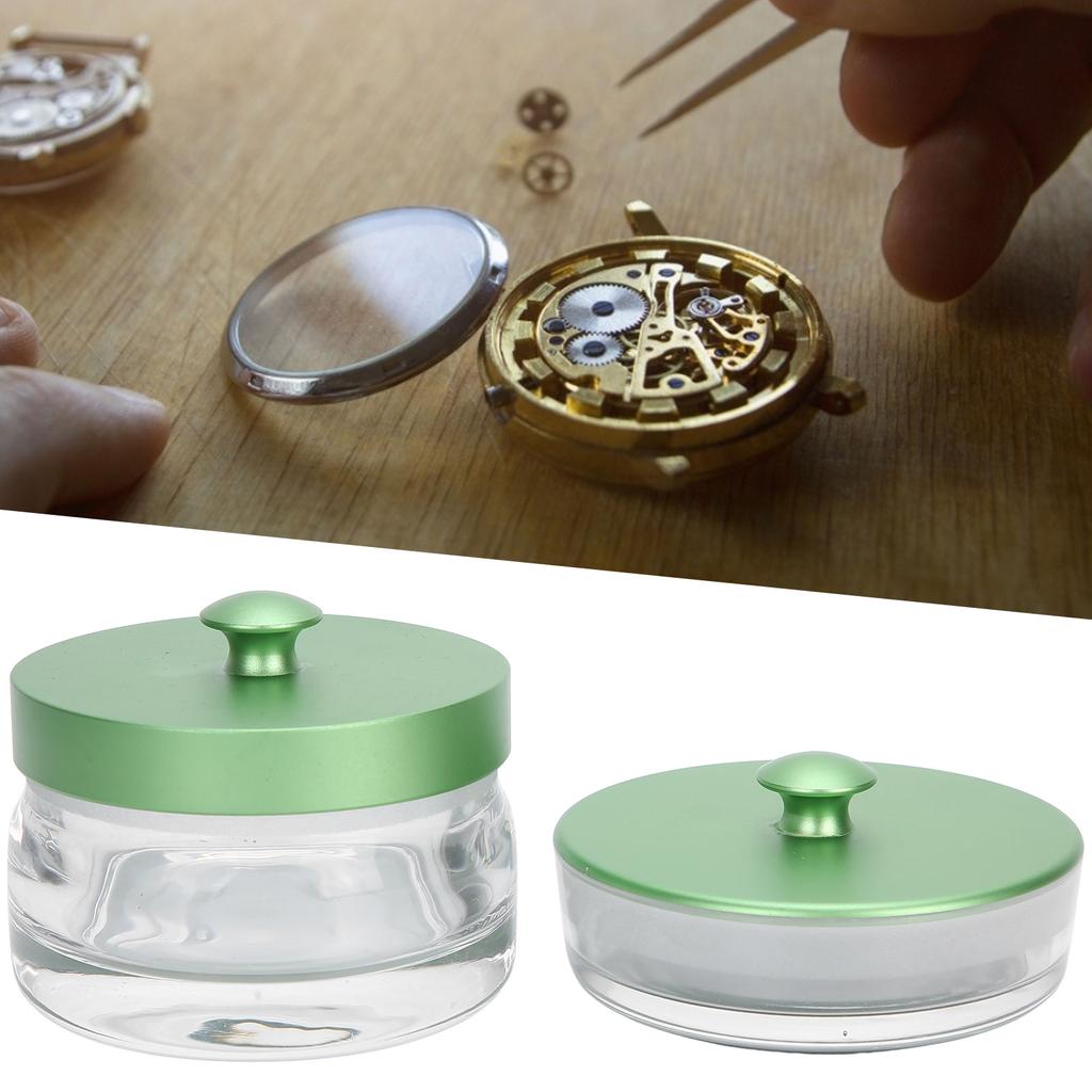 Uhröl-Waschgefäß Glas Uhrwerk Reparaturtopf Reinigungs-Wartungs-Uhrmacherwerkzeug
