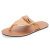 Outdoor Beach Shoes Men Flip Flops Fashion Breathable Summer Light Genuine Leather Casual Shoes Slides Black Sandal Men White