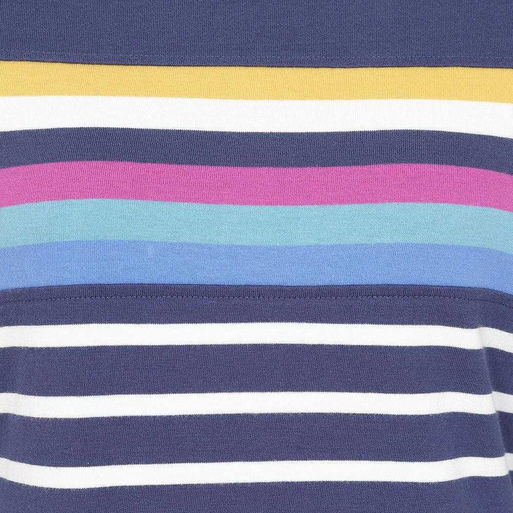 Lazy Jacks Womens/Ladies Prism Stripes Long-Sleeved T-Shirt Dress