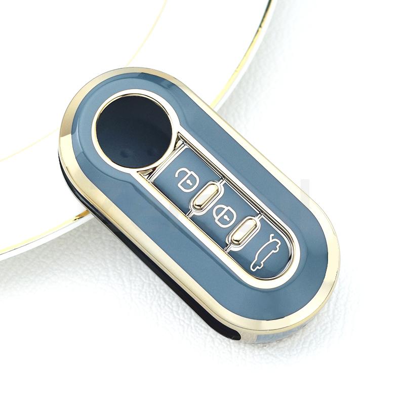 3 Buttons Tpu Shell Fob Auto Accessories Car Flip Key Case Cover Keyless For Fiat Ducato 500 500L Panda Grande Punto Lancia Musa