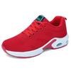 Women's Shoes Trendy Air Cushion Cushioning Running Shoes Fly Woven Mesh Breathable Design Track Field Jogging Lace Up Shoes