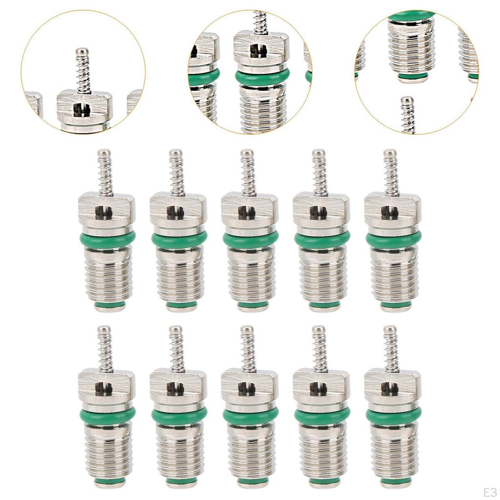 10 sztuk Zestaw zaworów serwisowych A/C do naprawy klimatyzacji samochodowej