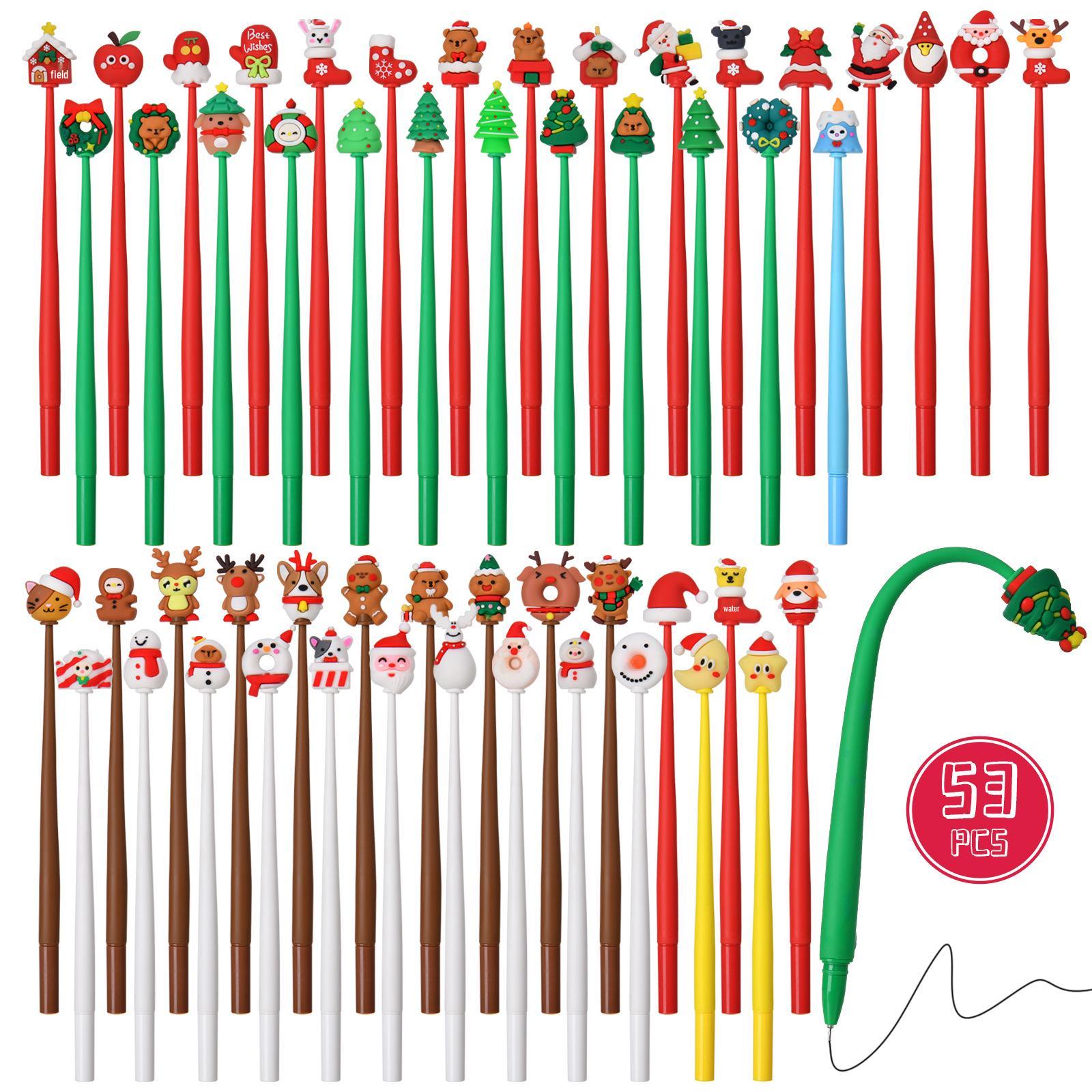 Cute Cartoon Christmas Shake Pen - Creative Signature Pen, Ideal Small Gift 0.5mm