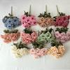 41Cm 7 Forks Silk Screen Rose Artificial Flower Wedding Living Room Decoration Road Guide Bouquet, Artificial Flower