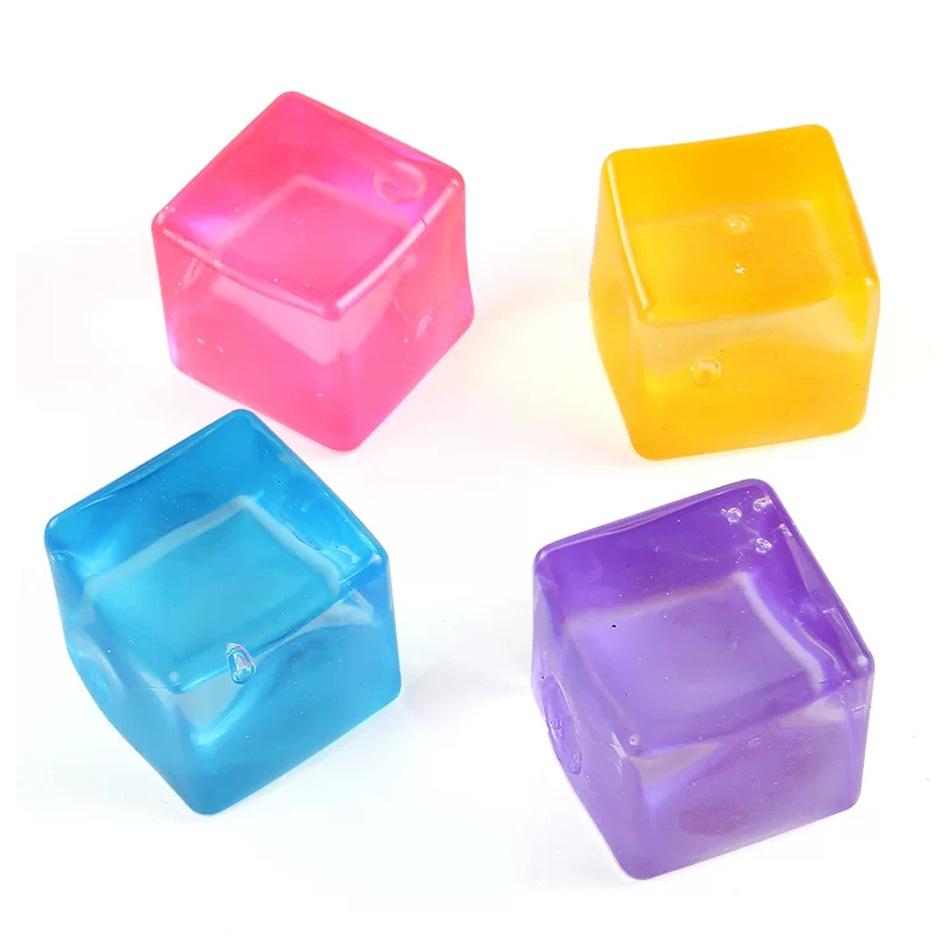New High Density Gel Cube Square Decompression Vent Toy Squishy Stress Ball Squeeze Toys Stress Relief Sensory Toy Squeeze Toys
