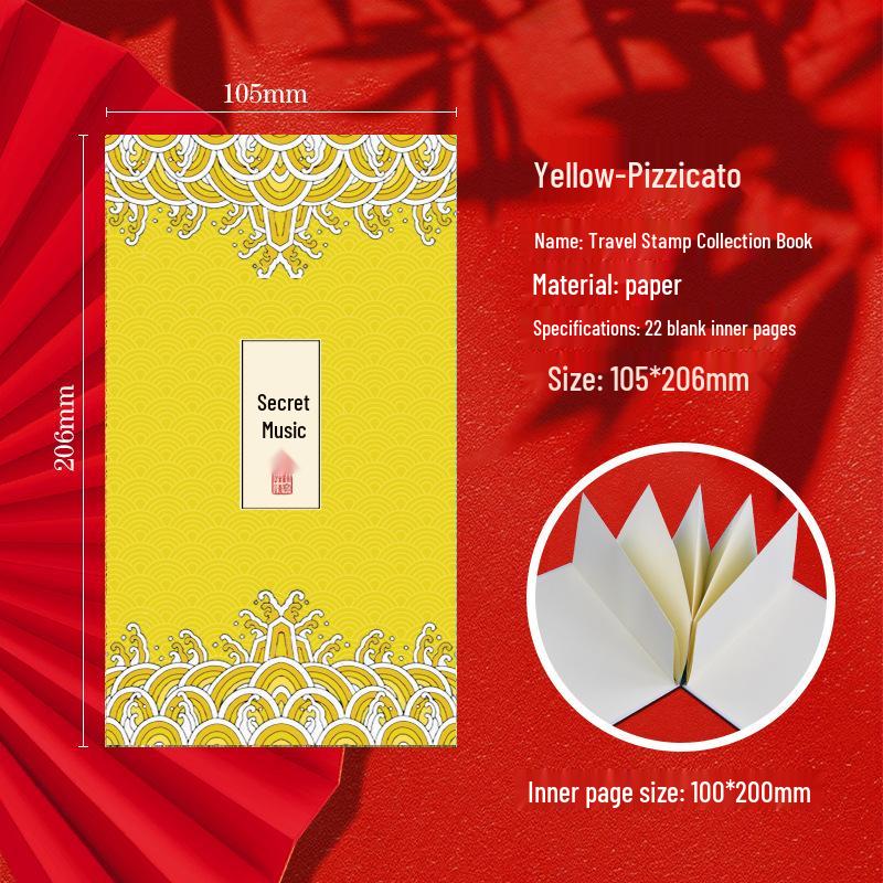 Traveler's Stamp Collection Book: Custom Foldable Check-in Book for Museums and Scenic Attractions