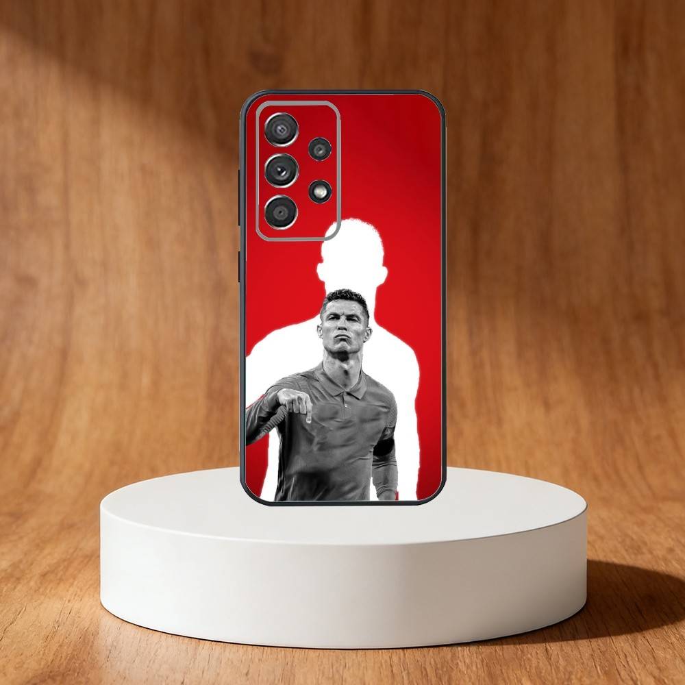 F-Football C-CR7 R-Ronaldo 7 Phone Case For Samsung S25,S24,S21,S22,S23,S30,Ultra,S20,Plus,Fe,Note,10,9,5G Black Cover