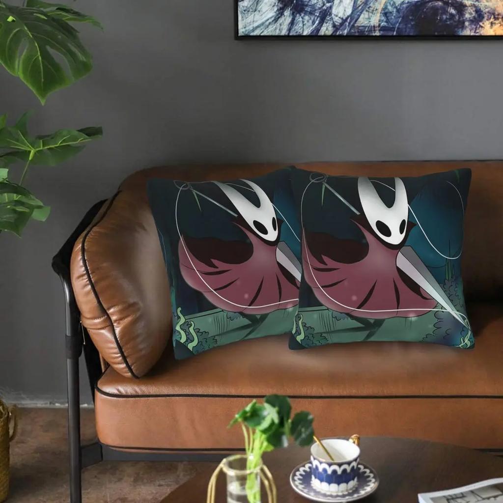 Hollow Knight (1) 2 Pcs Square Pillowcase Pillow Cover Cushion Zip Decorative Comfort Throw Pillow For Home Bedroom