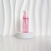 60ml Red Translucent Mousse Dispenser: Cosmetic Brush Foam Bottle for Face Wash and Travel Use