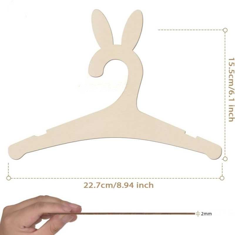 5/10pcs Wooden Baby Hangers Kids Clothes Storage Hanger for Nursery Children Hangers Toddler Infant Portable Coats Home Rack