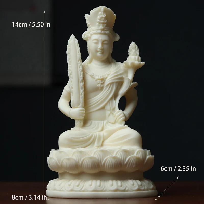 

Chinese Buddha statues Resin statues, wisdom and blessings Zen enthusiasts Home, Living Room, Office Feng Shui Character Statues