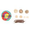 9pcs 3 Way Hamster Tunnels Interactive Hamster Tunnels Set with Chewing Toy for Bunny Rabbit Dutch Pig