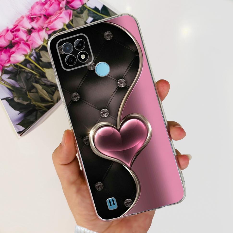 For Realme C21Y Case RMX3261  RMX3263 Cute Cartoon Cover Soft Silicone Phone Case For Realme C 21Y C21Y Bumper