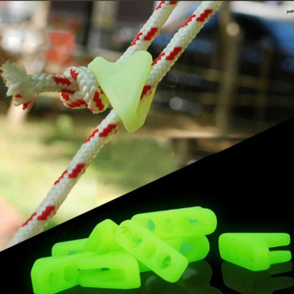 4mm/6mm Outdoor Tent Guyline Ropes with Adjuster Tensioner Camping Accessories Reflective Camping Guy Lines 4M Length