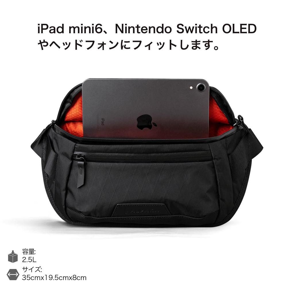 ALPAKA Bravo Sling Mini V2 X-Pac X42 Messenger Bag, Shoulder Bag, Crossbody Bag, Adjustable Strap, 2.5L Capacity, Fits iPad Mini, Perfect for